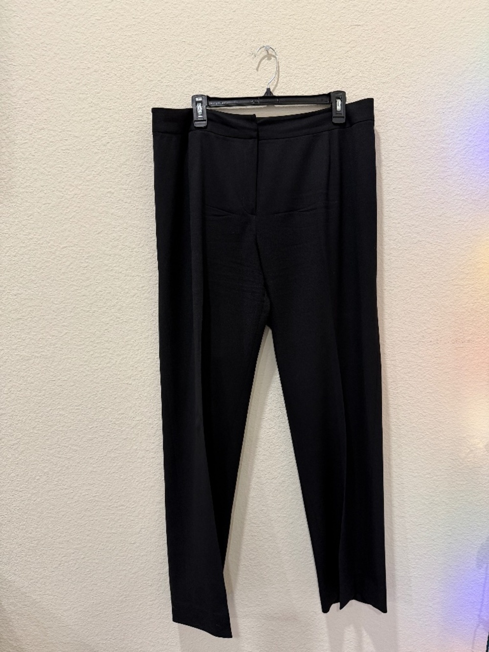 Ladies Lafayette 148 NY black Wool dress slacks size 14 - Good